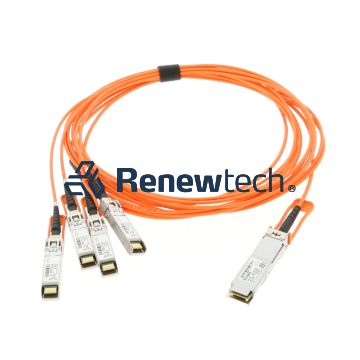 CISCO QSFP-4X10G-AOC3M - 40GBASE Active Optical QSFP to 4SFP breakout Cable, 3m