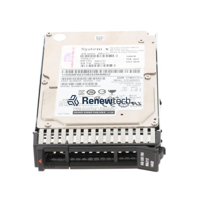 146GB 15K 6Gbps SAS 2.5in G3HS HDD 
